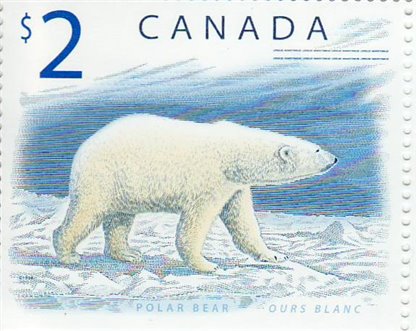 Canada Stamp #1690 - Polar Bear (1998) $2