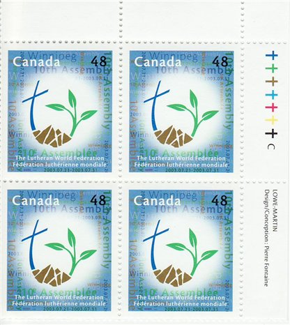 Canada Stamp #1992 - Logo of 10th Assembly of the LWF (2003)