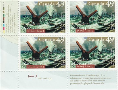 Canada Stamp SHEET#2043 - Juno Beach, Normandy (2004) - Image 2