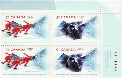 Canada Stamp #2144a - XX Olympic Winter Games (2006)