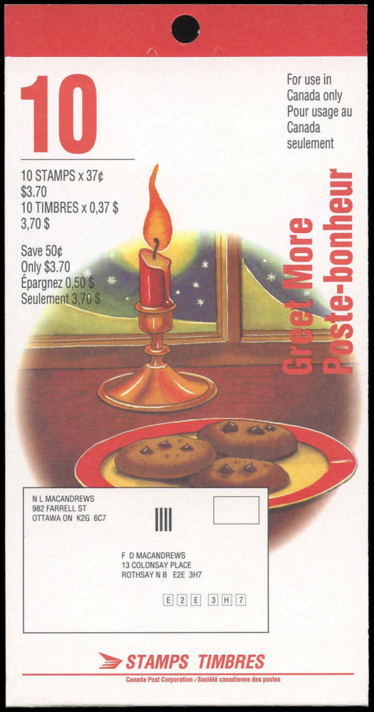 Canada Stamp Booklet - #BK149 (1992) $3.7