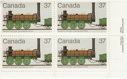 Canada Stamp #1001 - Samson 0-6-0 type (1983)