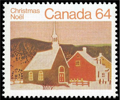 Canada Stamp #1006 - Rural Church (1983) 64¢ - Image 2