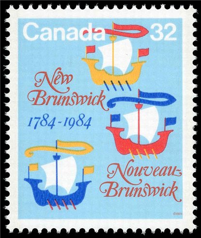 Canada Stamp #1014 - Lymphad sailing vessels (1984) 32¢ - Image 2