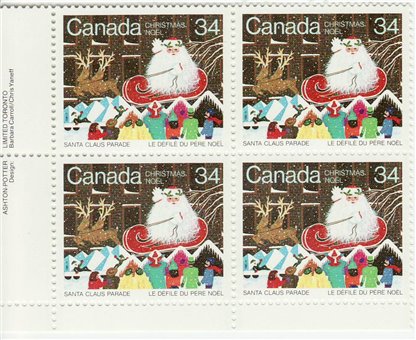 Canada PB #1067 - Santa Claus Parade (1985) 34¢