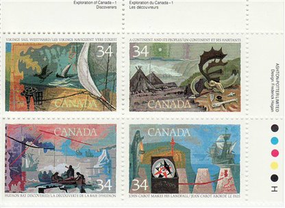 CANADA PB 1107A, (1986) EXPLORATION OF CANADA, MINT NH