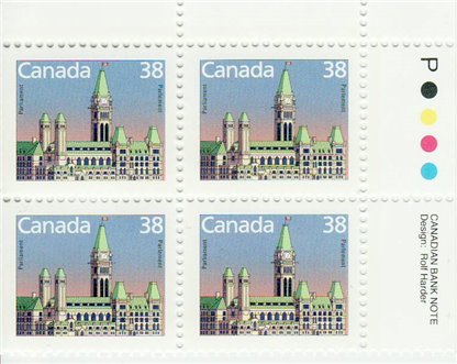 Canada Stamp PB#1165 - Houses of Parliament (1989) 38¢ - Image 2