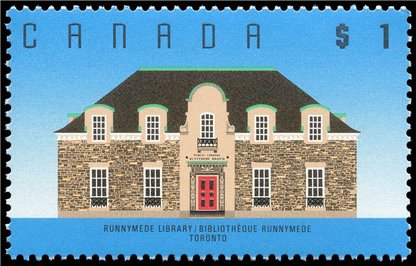 Canada Stamp #1181 - Runnymede Library, Toronto, ON (1989) - Image 2