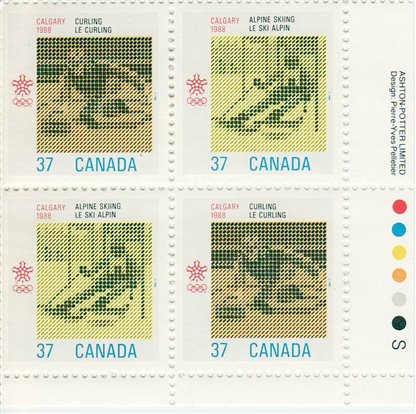 Canada Stamp #1196a - 1988 Olympic Winter Games (1988)