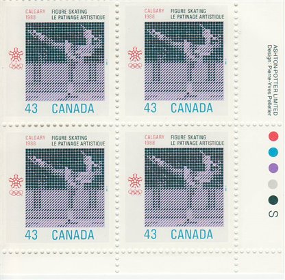 Canada Stamp #1197 - Figure Skating (1988)