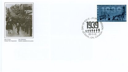 Canada FDC #1262 - Convoy System Established (1989) 38¢ - Image 2