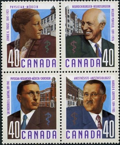 Canada Stamp #1305a - Canadian Doctors (1991)