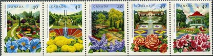 Canada Stamp #1315ai - Public Gardens (1991) (never folded)