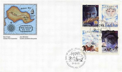 Canada FDC #1337a - Canadian Folklore-2 (1991) 4 x 40¢