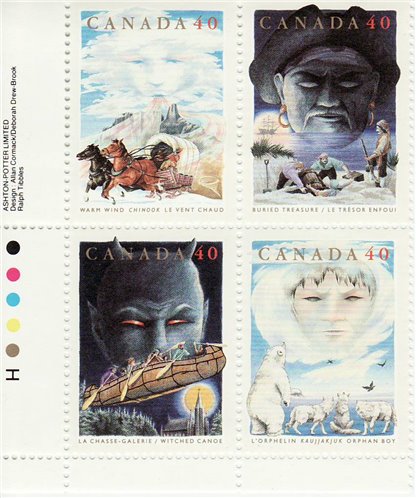 Canada Stamp #1337a - Canadian Folklore-2 (1991) - Image 2