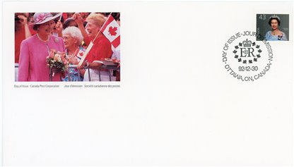 Canada FDC#1358 - Queen Elizabeth II (1992) 43¢ - Image 2