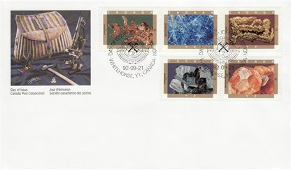 CANADA FDC Pane 1440a ~ Minerals ~ Canada Stamp