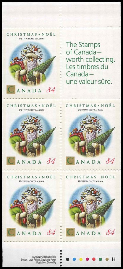 Canada Stamp Booklet 152 - 5 x 84c (1992) - Image 3