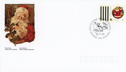 Canada FDC#1455 - Santa Claus (1992) 37¢ - Image 2