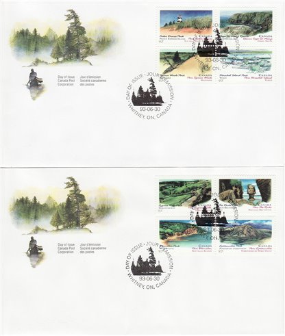 FDC Canada Stamp #1472-83 - Canada Day-Provincial and Territorial Parks (1993) 12 x 43¢ - Image 3