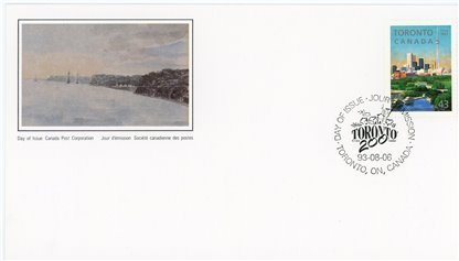 Canada FDC #1484 - Founding of Toronto (1993) 43¢ - Image 2