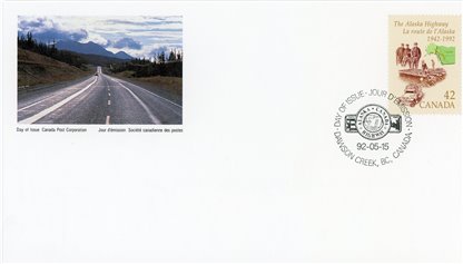 Canada FDC #1413 - Map and vehicle (1992) 42¢ - Image 2