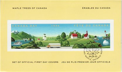 Canada FDC SET#1524 - Canada Day-Maple Trees (1994) 12 x 43¢ - Image 2