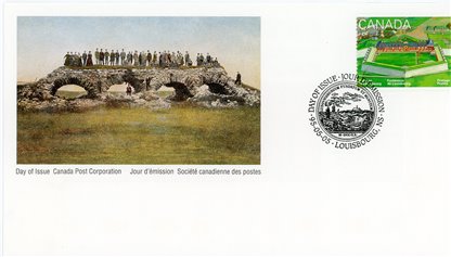 Canada FDC #1547-1551 - Fortress of Louisbourg, Nova Scotia (1995) 5 x 43¢ - Image 3