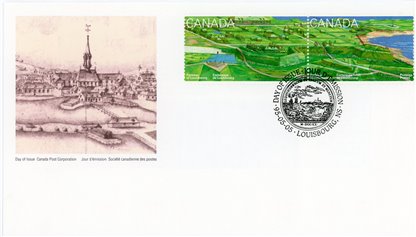 Canada FDC #1547-1551 - Fortress of Louisbourg, Nova Scotia (1995) 5 x 43¢ - Image 2