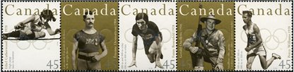 Canada Stamp #1612ai - Canadian Olympic Gold Medallists (1996) -without fold