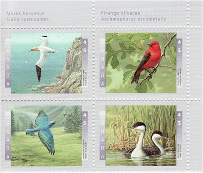 Canada Stamp PB#1634a - Birds of Canada-2 (1997)