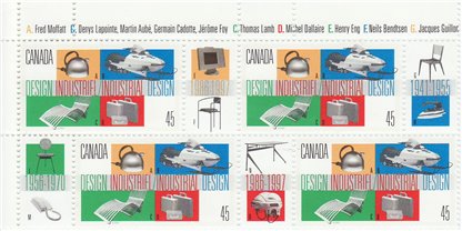 Canada Stamp PB#1654 - Industrial Design (1997) 45¢