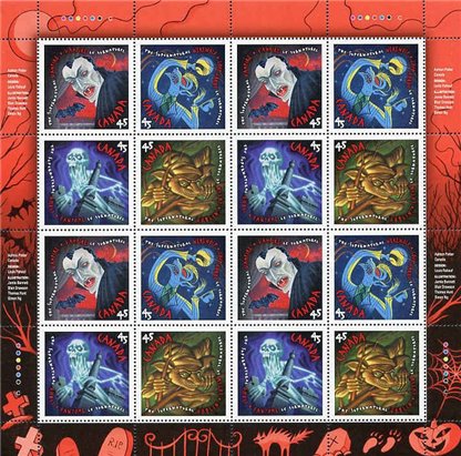 Canada Stamp #1668a - The Supernatural (1997) 4 x 45¢