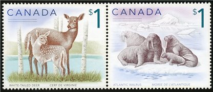 Canada Stamp #1689a - Wildlife Definitives-High Values (2005) 2 x $1 - Image 2