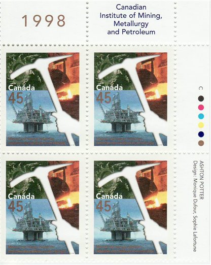 Canada Stamp #1721 - Oil rig (1998) 45¢ - Image 2