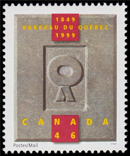 Canada Stamp #1799 - Quebec Bar Association Logo (1999) 46¢ - Image 2