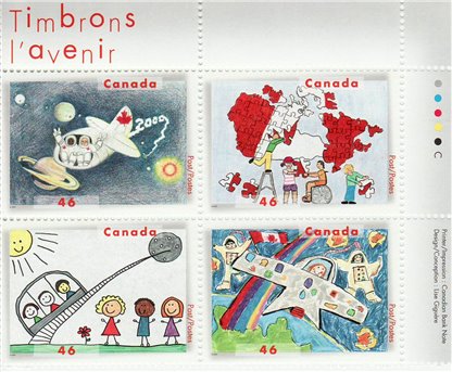 Canada Stamp #1862a - Stampin' the future (2000) 4 x 46¢ - Image 2