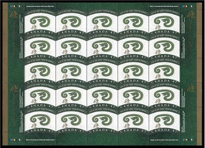 Canada SHEET #1883 - Snake and Chinese Symbol (2001) 47¢ - Image 2