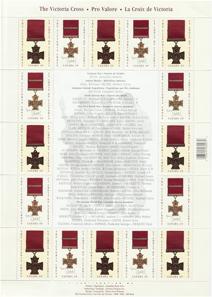 Canada Stamp #2066A - Victoria Cross WINNERS (2004) 49¢