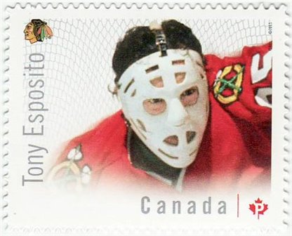 Canada Stamp #2868i - Tony Esposito (2015) P (85¢)