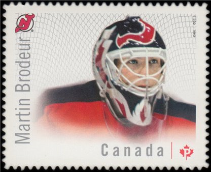 Canada Stamp #2872i - Martin Brodeur (2015) P (85¢)