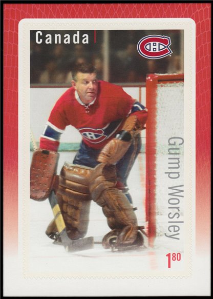 Canada Stamp #2876 - Gump Worsley (2015) $1.80 - Image 2