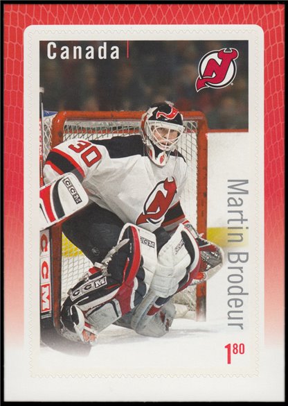 Canada Stamp #2878 - Martin Brodeur (2015) $1.80 - Image 2