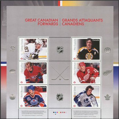 Canada Stamp #2941 - Great Canadian Forwards (2016) 6 x P (85¢) - Image 2