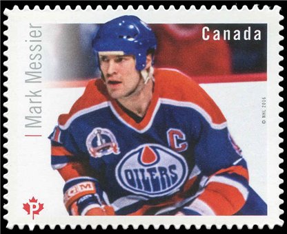 Canada Stamp #2946i - Mark Messier (2016) P (85¢)