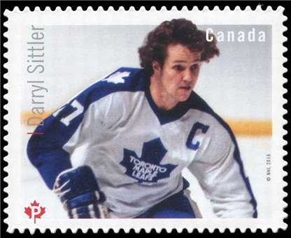 Canada Stamp #2947i - Darryl Sittler (2016) P (85¢)