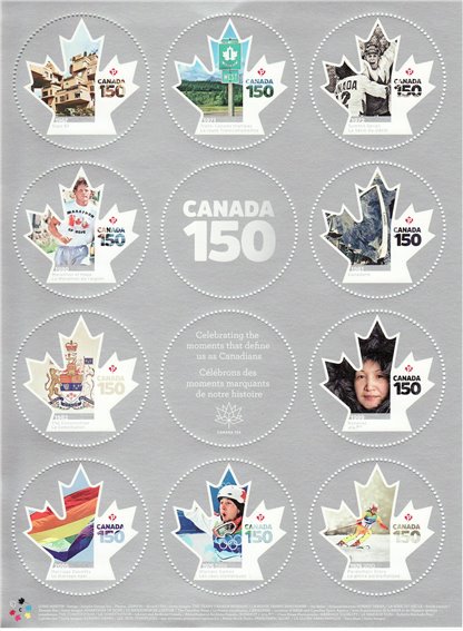 Canada SHEET #2999 - CANADA 150 (2017)  x P (85¢) X 10 - Image 2