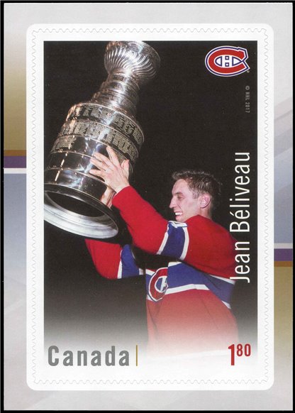 Canada Stamp #3034 - Jean Béliveau (2017) $1.80 - Image 2