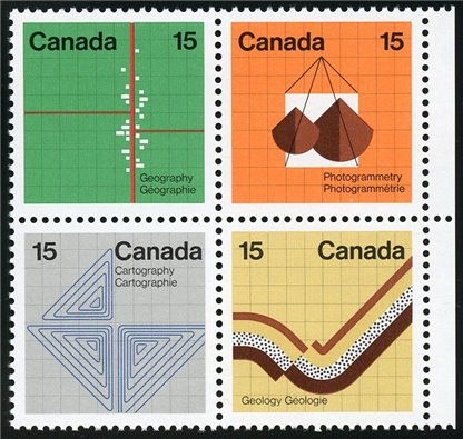 Canada Stamp #585a - Earth Sciences (1972) 4 x 15¢ - Image 2