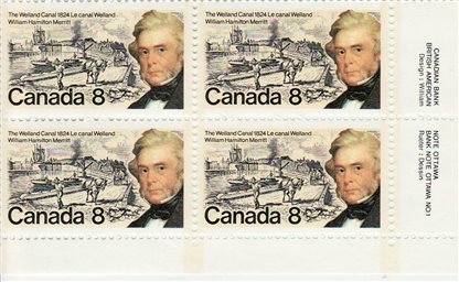 Canada Stamp #655 - Merritt and Welland Canal (1974) 8¢